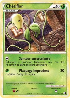 Carte Pokémon Chétiflor 57/102 Commune Triomphe