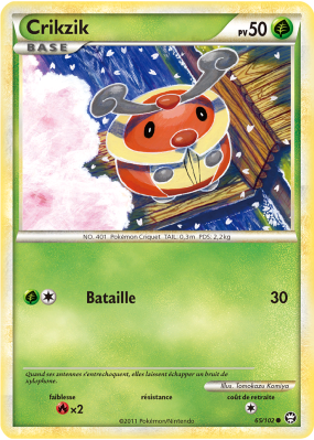 Carte Pokémon Crikzik 65/102 Commune Triomphe