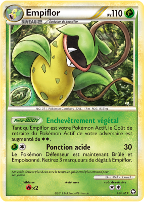 Carte Pokémon Empiflor 12/102 Holographique Triomphe