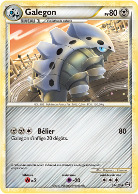 Carte Pokémon Galegon 37/102 Peu commune Triomphe