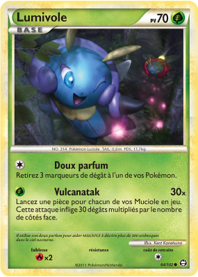 Carte Pokémon Lumivole 64/102 Commune Triomphe