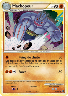 Carte Pokémon Machopeur 40/102 Peu commune Triomphe