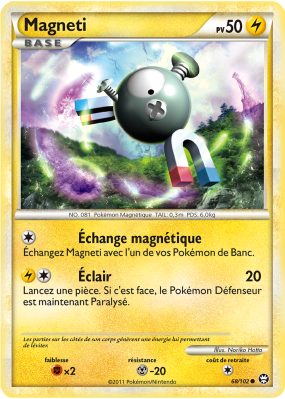 Carte Pokémon Magneti 68/102 Commune Triomphe