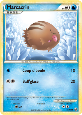 Carte Pokémon Marcacrin 79/102 Commune Triomphe