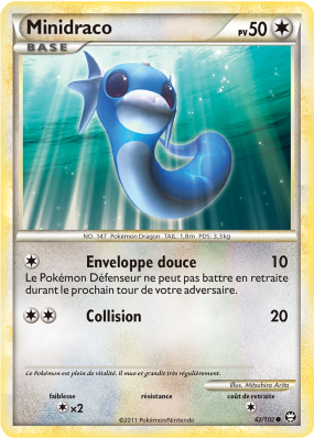 Carte Pokémon Minidraco 62/102 Commune Triomphe