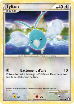 Carte Pokémon Tylton 78/102 Commune Triomphe