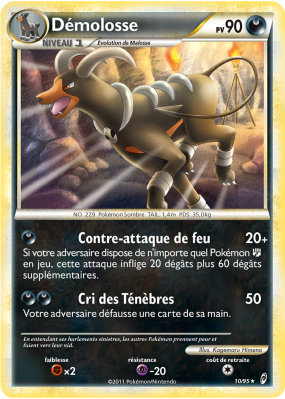 Carte Pokémon Démolosse 10/95 Holographique L'Appel des Légendes