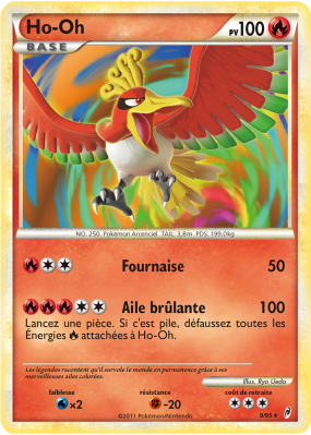 Carte Pokémon Ho-Oh 9/95 Holographique L'Appel des Légendes