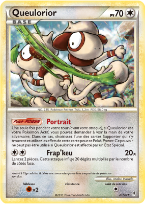 Carte Pokémon Queulorior 21/95 Holographique L'Appel des Légendes