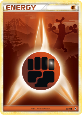 Carte Pokémon Énergie Combat 93/95 Commune L'Appel des Légendes
