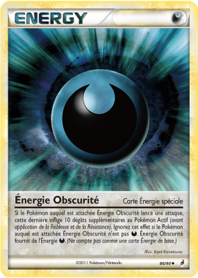 Carte Pokémon Énergie Obscurité 86/90 Peu commune L'Appel des Légendes