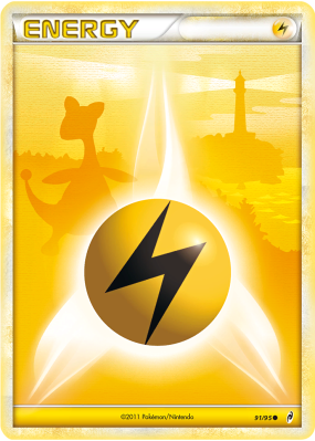 Carte Pokémon Énergie Électrique 91/95 Commune L'Appel des Légendes
