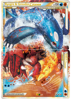 Carte Pokémon Kyogre & Groudon LÉGENDE 87-88/90 LÉGENDE Indomptable