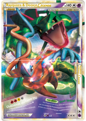 Carte Pokémon Rayquaza & Deoxys LÉGENDE 89-90/90 LÉGENDE Indomptable