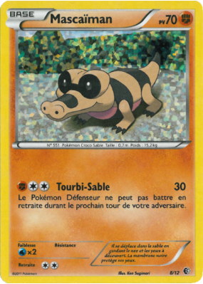 Carte Pokémon Mascaïman 8/12 Promo Collection McDonald's 2011