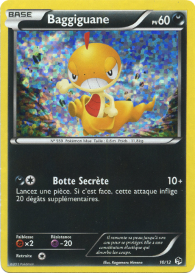 Carte Pokémon Baggiguane 10/12 Promo Collection McDonald's 2013