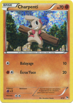 Carte Pokémon Charpenti 8/12 Promo Collection McDonald's 2013