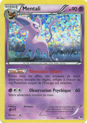Carte Pokémon Mentali 7/12 Promo Collection McDonald's 2013