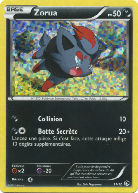 Carte Pokémon Zorua 11/12 Promo Collection McDonald's 2013