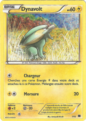 Carte Pokémon Dynavolt 7/12 Promo Collection McDonald's 2015