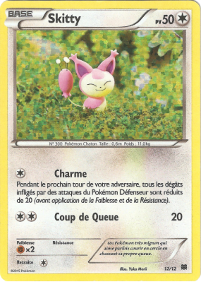 Carte Pokémon Skitty 12/12 Promo Collection McDonald's 2015