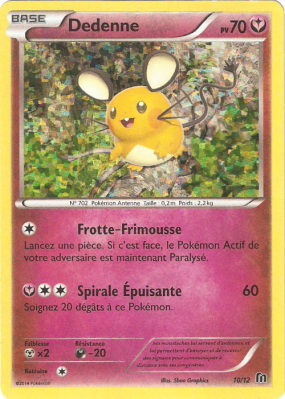 Carte Pokémon Dedenne 10/12 Promo Collection McDonald's 2016