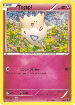 Carte Pokémon Togepi 9/12 Promo Collection McDonald's 2016