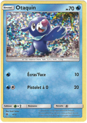 Carte Pokémon Otaquin 4/12 Promo Collection McDonald's 2017