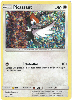 Carte Pokémon Picassaut 11/12 Promo Collection McDonald's 2017