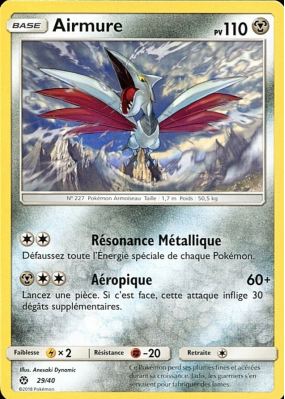 Carte Pokémon Airmure 29/40 Promo Collection McDonald's 2018 (France)