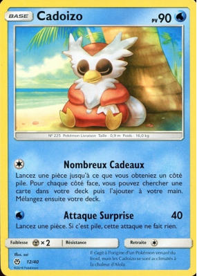 Carte Pokémon Cadoizo 12/40 Promo Collection McDonald's 2018 (France)