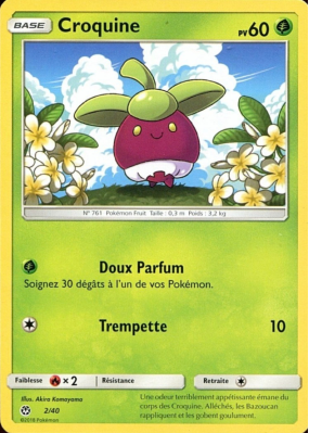 Carte Pokémon Croquine 2/40 Promo Collection McDonald's 2018 (France)
