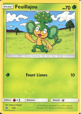 Carte Pokémon Feuillajou 1/40 Promo Collection McDonald's 2018 (France)