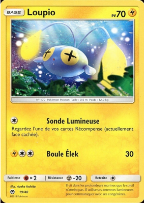 Carte Pokémon Loupio 19/40 Promo Collection McDonald's 2018 (France)