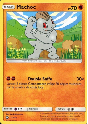 Carte Pokémon Machoc 22/40 Promo Collection McDonald's 2018 (France)