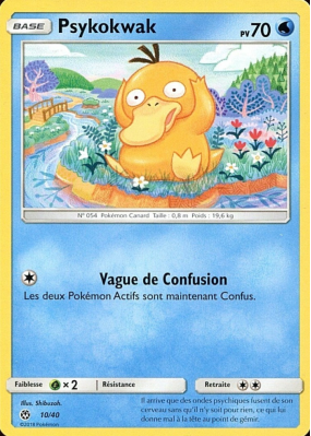 Carte Pokémon Psykokwak 10/40 Promo Collection McDonald's 2018 (France)