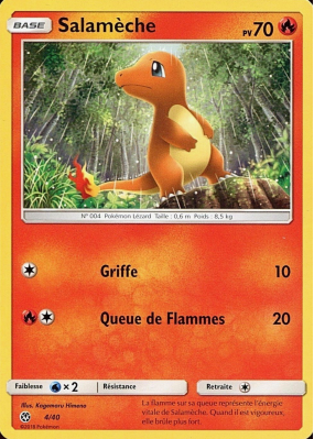 Carte Pokémon Salamèche 4/40 Promo Collection McDonald's 2018 (France)