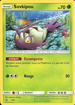 Carte Pokémon Sovkipou 3/40 Promo Collection McDonald's 2018 (France)