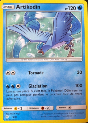 Carte Pokémon Artikodin 19/40 Promo Collection McDonald's 2019 (France)