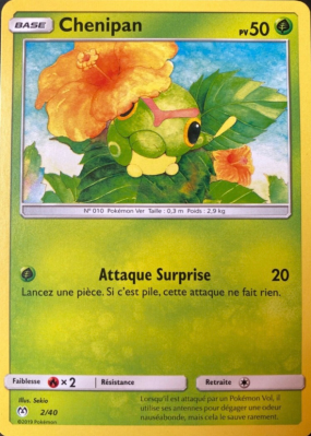 Carte Pokémon Chenipan 2/40 Promo Collection McDonald's 2019 (France)
