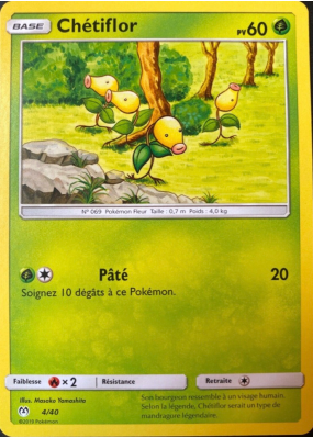 Carte Pokémon Chétiflor 4/40 Promo Collection McDonald's 2019 (France)