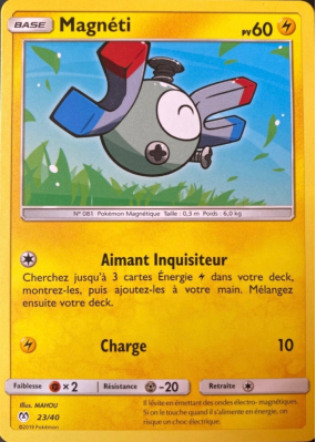 Carte Pokémon Magnéti 23/40 Promo Collection McDonald's 2019 (France)