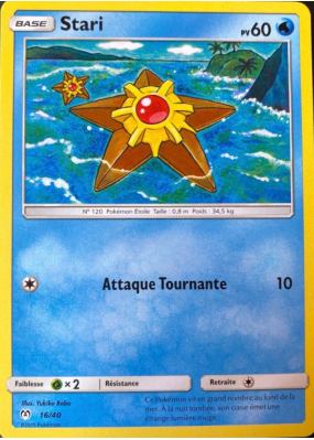 Carte Pokémon Stari 16/40 Promo Collection McDonald's 2019 (France)