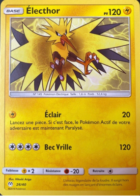 Carte Pokémon Électhor 26/40 Promo Collection McDonald's 2019 (France)