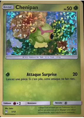 Carte Pokémon Chenipan 1/12 Promo Collection McDonald's 2019 (International)