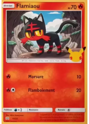 Carte Pokémon Flamiaou 15/25 Promo Collection McDonald's 2021