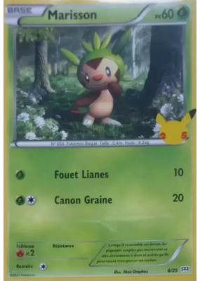 Carte Pokémon Marisson 6/25 Promo Collection McDonald's 2021