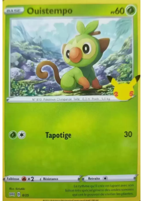 Carte Pokémon Ouistempo 8/25 Promo Collection McDonald's 2021