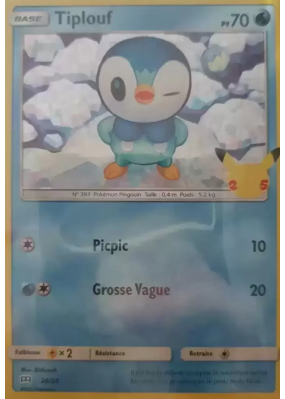 Carte Pokémon Tiplouf 20/25 Promo Collection McDonald's 2021