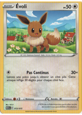 Carte Pokémon Évoli 013/015 Promo Collection McDonald's 2024